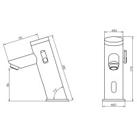 Автоматический сенсорный смеситель Ksitex М-8907 33089