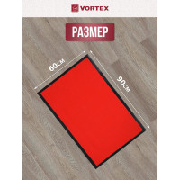 Влаговпитывающий ребристый коврик VORTEX TRIP 60x90 см, красный 24326