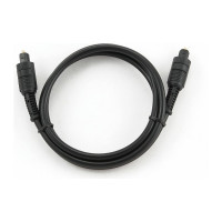 Оптический кабель Cablexpert Toslink 2xODT M/M, 1м, черный, пакет CC-OPT-1M