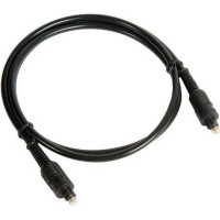 Оптический кабель Cablexpert Toslink 2xODT M/M, 1м, черный, пакет CC-OPT-1M