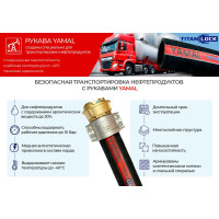 МБС рукав TITAN LOCK 3/4in «YAMAL» внутренний диаметр 20 мм, -40C, 10 Бар, NBR, напорно-всасывающий, 5 метров TL020YM_5