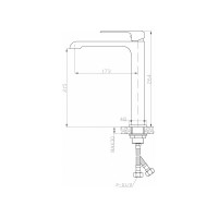 Смеситель для накладных раковин BELBAGNO DORY хром DOR-LMC-CRM