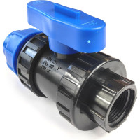 Кран BOUTTE ПНД 32-ВР 1" 9272210