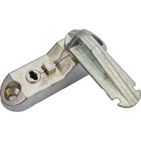 Блокиратор открывания окна INTERNIKA флажковый, с ключом, черный RAL 9005 INT0096.06
