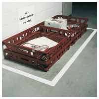 Лента ПВХ для разметки Mehlhose GmbH толщина 150 мкм цвет белый 100 мм х 33 м KMSE10033