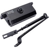 Дверной доводчик DORF 80 кг, черный RAL 9005 matt L8223_black