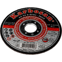 Диск отрезной по нержавеющей стали 115х2.5х22 мм INOX Karbosan KAR-910190