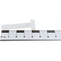 Болт с шестигранной головкой DINFIX DIN 933, полн. резьба, полиамид (пластик), М8x40, 10 шт. 00-00001253