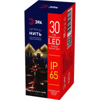 Гирлянда ЭРА ERAPSNP3 30LED нить 3 м, теплый свет, ПВХ, 220В, IP65 Б0051887