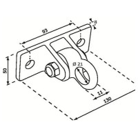 Подвес для качелей MoyDvor МойДвор стальной шарнирный SAC000203