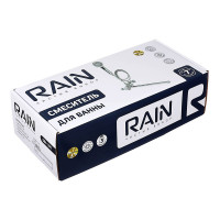 Смеситель для ванны RAIN Уран прямой излив 35 см., керамическая кран-букса 1/2, душевой набор, латунь, хром 561-311