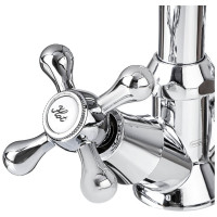 Смеситель для кухни СоюзКран поворотный излив 20 см, керамический кран-буксы 1/2, хром, цинк SK01-T204 567-063