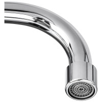 Смеситель для кухни СоюзКран поворотный излив 20 см, керамический кран-буксы 1/2, хром, цинк SK01-T204 567-063