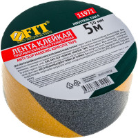 Клейкая противоскользящая лента FIT черно-желтая, 50 мм х 5 м 11971