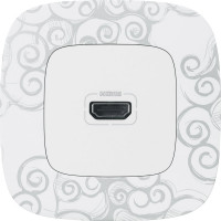 Рамка Legrand Valena ALLURE  "Нарцисс хром".1-постовая универсальная 754341