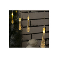 Занавес Luazon DECOR Капли IP20, УМС вилка, 2.5х0.65 м, Н.С. LED-50-220V, 8 режимов, теплый белый 3612412