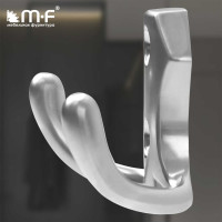Крючок MF H5505E, AL, 2-х рожковый, матовый хром 973621v