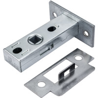 Защелка Аллюр L45-8-P CP (хром; пластик; торцевая планка 25 мм; без ручек) 12332