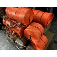 Стяжной ремень с крюками ТРАСТ 10/20 т, 10 000 мм (100 мм) Россия 4687201914457