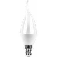 Светодиодная лампа FERON LB-97 Свеча на ветру E14 7W 6400K 38135