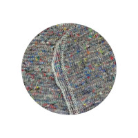 Тряпка для пола EUROHOUSE 200 г/м2, ХБ, 50х70 см, с оверлоком, серая, в рулоне 13953