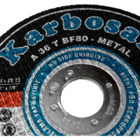 Диск отрезной по металлу 125х2.5х22 мм Karbosan KAR-910030