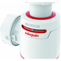 Сифон WIRQUIN NEO AIR с выпуском 1 1/4х40 мм и гофротрубой L800 мм., 40х40/50 мм 30987079