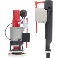 Двухкнопочная арматура WIRQUIN "MW" c заливным клапаном "Jollyfill" донный, пластик 10975007