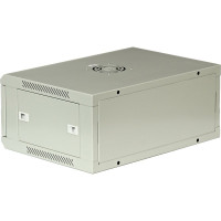 Серверный настенный шкаф W&T 4U 600х450 19 дюймов серый M046045GWTWOF