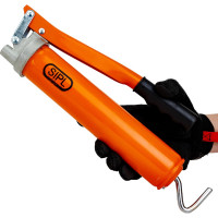 Рычажный шприц для смазки с нейлоновым шлангом и насадкой SIPL S-1010A