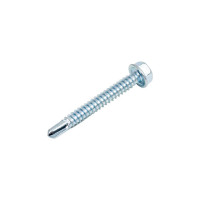 Кровельный саморез КРЕП-КОМП цинк 7 мкм, без шайбы, 6,3x51 К, 10 шт. скбш6351мф