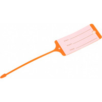 Бирка для ключей AutoGrand оранжевая ламинированная 100 шт в упаковке 010016AG