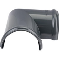 Угол желоба Технониколь (ПВХ; 90 градусов; серый; 1 шт) TN425860