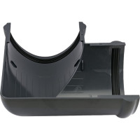 Угол желоба Технониколь (ПВХ; 90 градусов; серый; 1 шт) TN425860