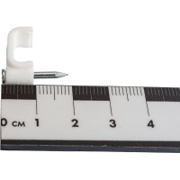 Скоба IEK 12 мм, плоская, пластиковая, 20 шт. USK21-12-020