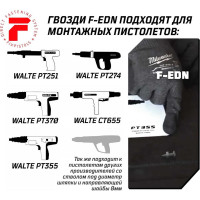 Гвоздь FIXPISTOLS F-EDN19 100 шт. 1-1-3-5902