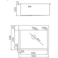 Комплект мойка из нержавеющей стали WISENT 5044B с PVD,с коланд. и дозат./КW35044B WS35044B/WGER019B/W405B/W302644B