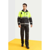 Костюм СОЮЗСПЕЦОДЕЖДА Премиум черный/лимонный, р. 56-58, рост 170-176 2000000065670