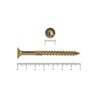 Саморезы по дереву КРЕП-КОМП ПРОФИ желтые, потайн. 5.0х70 мм 200 шт. 05070Fh