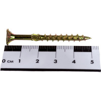 Саморезы по дереву КРЕП-КОМП ПРОФИ желтые, потайн. 5.0х50 мм 200 шт. 05050Fh