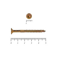 Саморезы по дереву КРЕП-КОМП ПРОФИ желтые, потайн. 3.5х50 мм 500 шт. 03550Fh