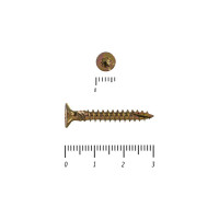 Саморезы по дереву КРЕП-КОМП ПРОФИ желтые, потайн. 3.0х30 мм 500 шт. 03030Fh