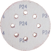 Круг абразивный с отверстиями (5 шт; 125 мм; Р24) BOHRER 52112602