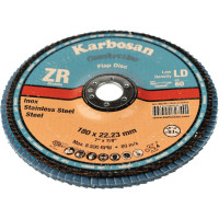 Диск лепестковый INOX 180х22 мм низкой плотности Karbosan KAR-982740