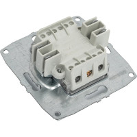 Механизм 1-клавишного выключателя MONO ELECTRIC L/D, серебро 500-002125-100