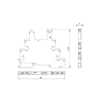 Интерфейсный модуль реле РЕЛЕОН 1 CO контакт 6А; 24В AC/DC; винт. зажимы, RM151002400