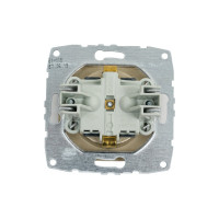 Механизм розетки MONO ELECTRIC L/D, с заземлением, с крышкой, титан 500-002221-118