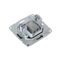 Механизм проходной TV розетки MONO ELECTRIC L/D, с экраном, графит 500-002005-137