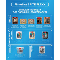 Акриловая краска для деревянных фасадов BRITE FLEXX водоотталкивающая, белая (база А), ведро 9 л О04813