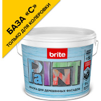 Краска для деревянных фасадов BRITE FLEXX База С (для колеровки), ведро 9 л, О04814